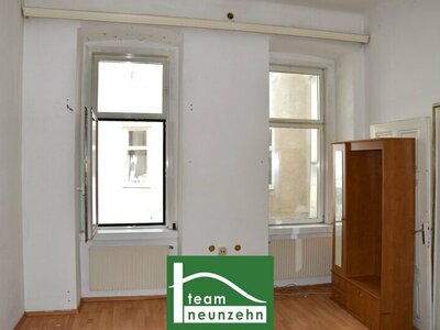 Sanierungsbedürftige Wohnung in Hofruhelage im charmanten Gründerzeithaus nahe der Mariahilferstraße. - WOHNTRAUM