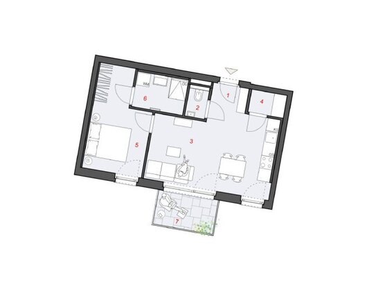 Erstbezug ab April! Prima 2-Zimmer-Wohnung mit Balkon im 14. Bezirk zu vermieten!