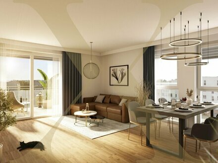 NEUBAU! Provisionsfreie 2-Zimmer-Wohnung mit ca. 90m² großem Eigengarten in Asten zu verkaufen!
