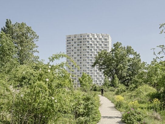 LEBEN & WOHNEN im modernen Wohnturm am Nordbahnviertel