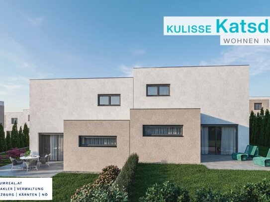 Kulisse Katsdorf - Wohnen in Balance: DOPPELHAUSHÄLFTE mit Garten und Aussicht, BELAGSFERTIG zum TOP-Preis!