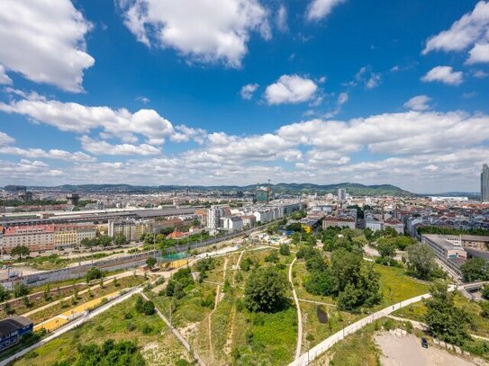 Familienwohntraum mit Panoramablick mitten in Wien - Nordbahnviertel (T191)