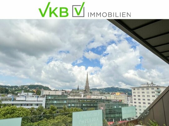 Exklusiv: Klimatisiertes Penthouse-Büro mit Dachterrasse