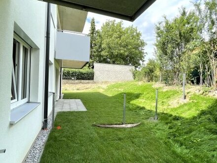 großzügige 3-Zimmer-Gartenwohnung (Neubau!) - Wohnen im Grünen mit perfekter Anbindung an die Stadt