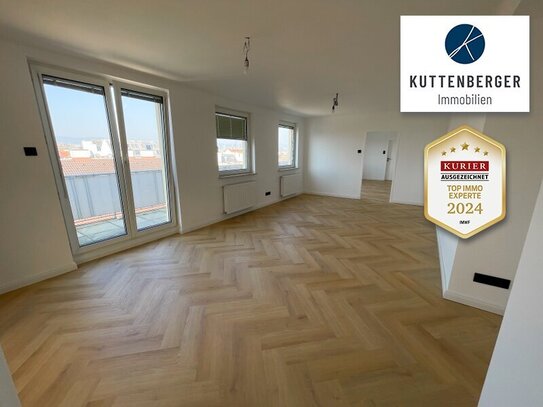 Luxus-Dachgeschosswohnung mit Panoramablick und umlaufendem Balkon