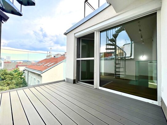 TRAUMHAFTE DACHGESCHOSSWOHNUNG mit Terrasse! I ERSTBEZUG I Nähe U-Bahn I Luftwärmepumpe I Klimaanlage I Fußbodenheizung…