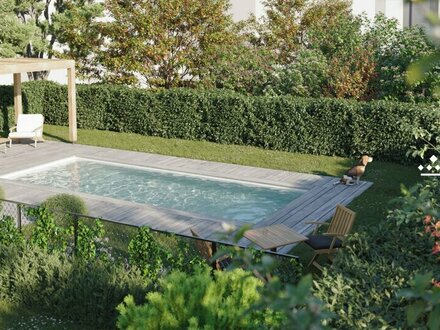 Rarität: Penthouse mit grandiosem Ausblick und Eigengarten mit Option zum Pool