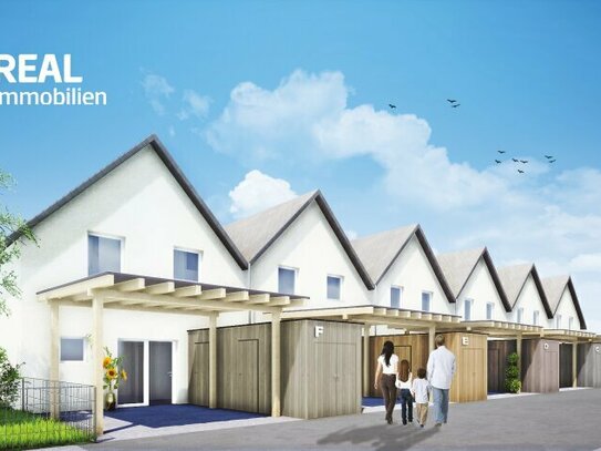 Neu errichtet: Reihenhaus mit 4-Zimmern und kleinem Garten