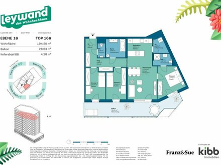 JETZT wird's leywand. Das Wohnhochhaus am Nordbahnviertel