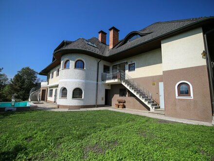 Juwel am Kreuzbergl: Villa St. Martin mit freiem Blick auf die Koschuta und Karawanken über Klagenfurt.