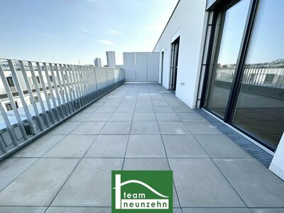 30m² Dachterrasse mit Blick über Wien - Erstbezug mit Klima, automatischen Jalousien & Fußbodenheizung - PROVISIONSFREI nur im The Fave