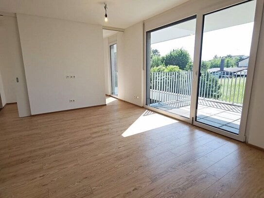 LAVENDELWEG, GRÜNBLICK, 37 m2 Neubau mit 6 m2 Balkon, 2 Zimmer, Komplettküche, Wannenbad, 1. Liftstock, Ruhelage