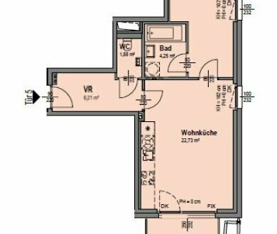 bezaubernde 2-Zimmerwohnung Erstbezug