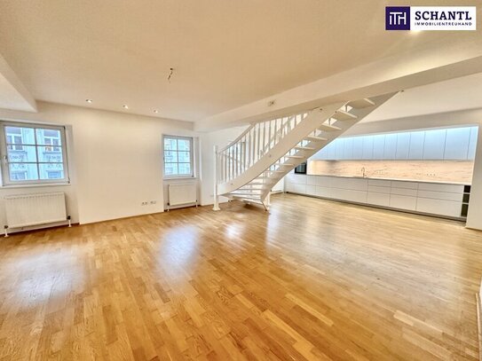 Dachgeschoss-Maisonette mit Flair ++ Nußdorfer Straße ++ 3 Zimmer auf zwei Ebenen ++ Neubau ++ mit viel Licht und Raum…