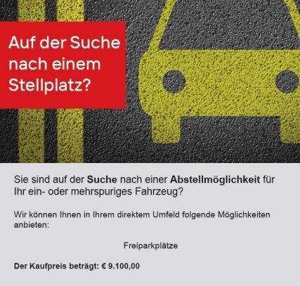 2 absperrbare neben einander liegende Freiparkplätze! Ein Plätzchen für Ihr Liebling! Das lästige Parkplatzsuchen hat e…