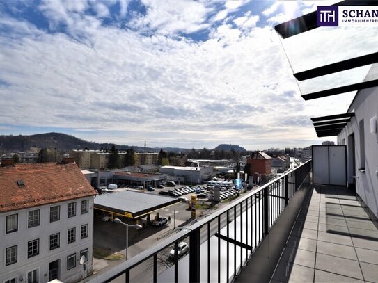 Ihr Traum-Penthouse in Graz-Gösting wartet! Lassen Sie sich von atemberaubendem Schlossbergblick, einer großzügigen Dac…