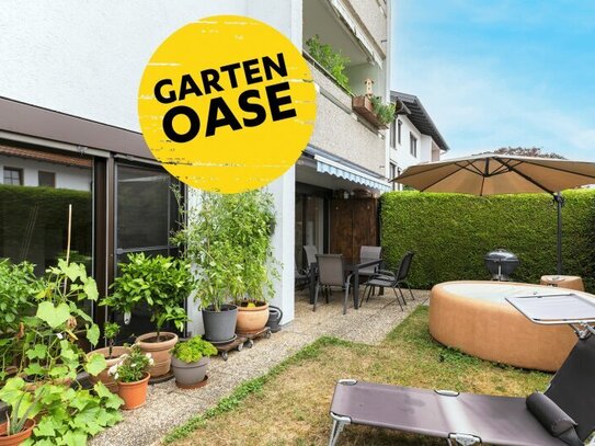 GEPFLEGTE 4 1/2-ZIMMER GARTENWOHNUNG MIT GROSSER TERRASSE UND TIEFGARAGENSTELLPLATZ