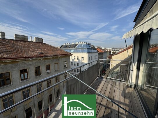 MODERNE MAISONETTE DACHGESCHOSS-WOHNUNG MIT BALKON UND TERRASSE INKL. DAN KÜCHE!