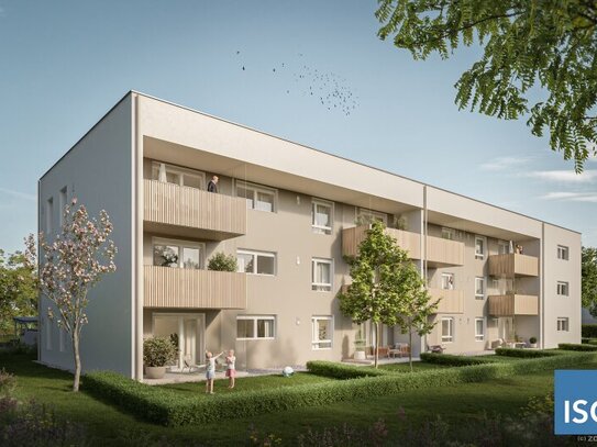 NEUBAU! 3-Zimmer-Mietkauf-Wohnung Top 1 inkl. Eigengarten in Burgkirchen (Eigenmittel erforderlich)