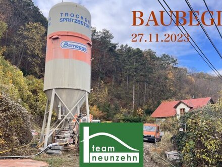 Baubeginn. Garçonnière im Luxuswohnbau mit unverbaubarem Weitblick. amBergblick19 - Wald | Berg | Fluss Top 7ak