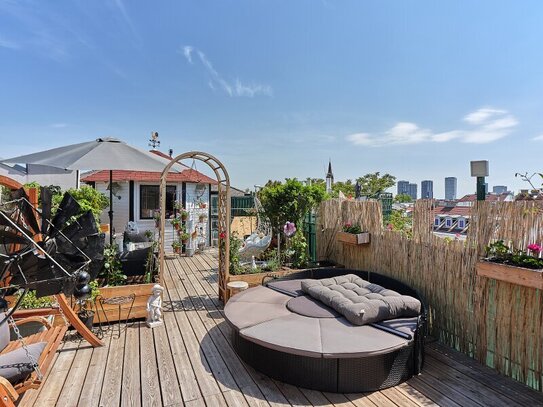 SELTENHEIT!! Dachterrasse mit Pavillon I Klimaanlage I Kamin I 68m² große Wohnküche I hohe Decken I Nähe Rennweg