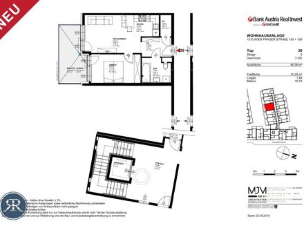 **PROVISIONSFREI** 2-Zi mit Balkon im 3. OG - TOP 530