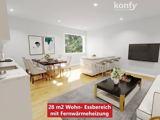 4-Zimmer mit Balkon und Top-Grundriss im Grazer Süden! Jetzt besichtigen und Böden, Fliesen und Türen vor Bezug frei wä…