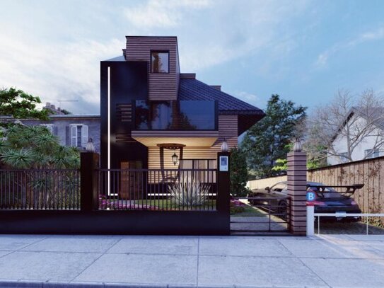 Villa beim Lainzer Tiergarten nach Kundenwunsch geplant - Grundstück mit Baugenehmigung - Lift im Haus möglich