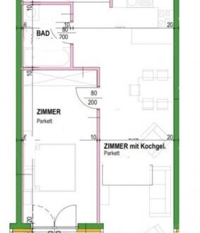 Befristet vermietete Balkonwohnung bei der alten Donau! Fußbodenheizung/Außenrolläden! U1. - WOHNTRAUM