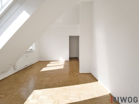 Helle 44m² Dachgeschosswohnung | ruhiger Hoftrakt | 2-Zimmer möglich | Westbahnhofnähe | vermietet bis 03/27 | freier M…