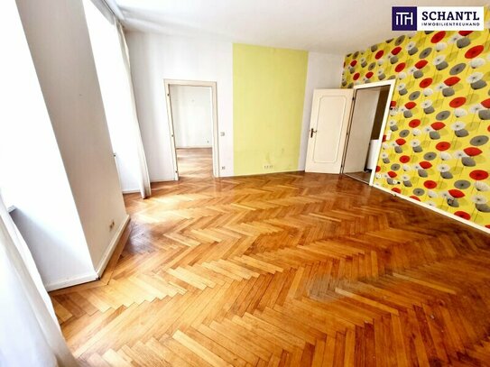 LAGE LAGE LAGE! Rarität in 1090 Wien! Sanierungsbedürftige Altbauwohnung + Freie Grundrissgestaltung + U-Bahn Nähe + Ru…