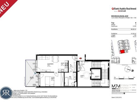 2-Zi mit Loggia & Balkon im 2. OG - TOP 308