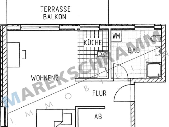 1-Raumwohnung in Prof.-Philippow-Straße 1b in neu gebauter Appartementanlage direkt auf dem Campus