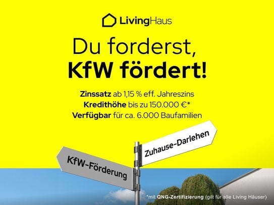 154qm - 5 Zimmer, offene Küche + Förderung bis 270.000EUR - Neues Jahr, neues Zuhause