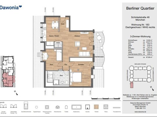 Mietwohnung in München -
	Neubau*Wohntraum in München-Schwabing*