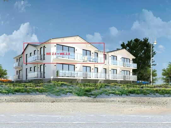 Traumhafte ca. 129 m², 4-5 Zimmer Premium Strandwohnung, 1. Strandreihe, direkter Meerblick, Kamin, 2 Balkone!