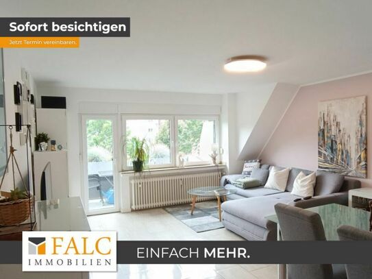 Helle 2-Zimmer Dachgeschosswohnung mit Balkon