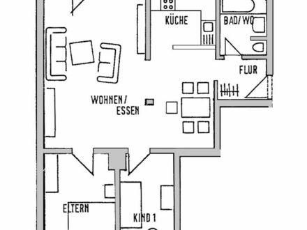 ++ 3-Raum-Wohnung mit Balkon und Pkw-Stellplatz ++