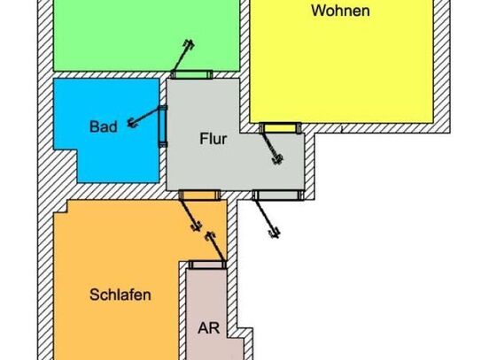 Gemütlich Wohnen unterm Dach - Großzügige Küche mit EBK