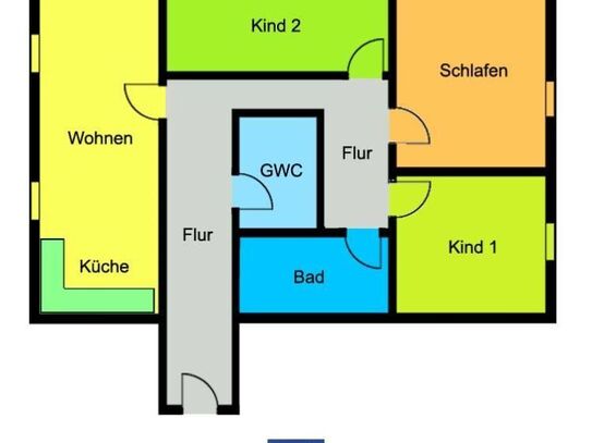 Sehenswerte Familienwohnung in der Mansarde mit Wannenbad und Gäste-WC!