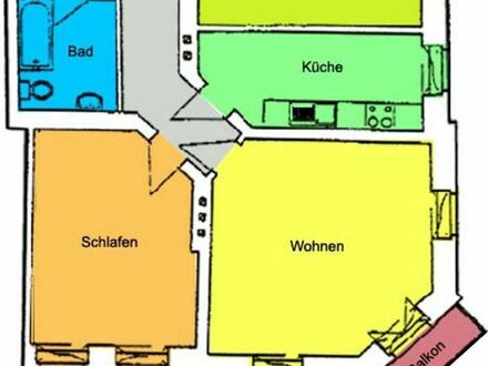 Ruhig und gemütlich - Perfekte 3-Zimmerwohnung mit Balkon in Dresden-Cotta!