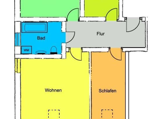 Zum Wohlfühlen! Individuelle Dachgeschosswohnung mit moderner EBK!