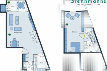 2 ZIMMER-MAISONETTEWOHNUNG MIT BALKON AN DER LENNEPER ALTSTADT