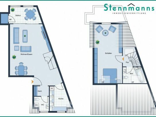 2 ZIMMER-MAISONETTEWOHNUNG MIT BALKON AN DER LENNEPER ALTSTADT