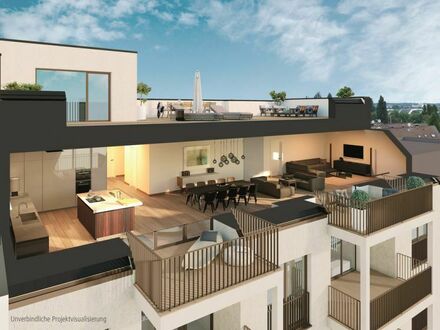 Erstbezug im Neubau. Penthouse mit riesiger Dachterrasse