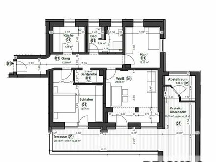 Energetisch Sanierte 3 Zimmerwohnung im Erdgeschoss