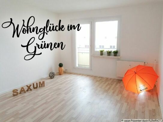 sonnige 3-Raum mit Südbalkon + Fernblick im grünen Bernsdorf!