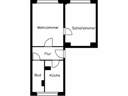 2-Zimmer Mietwohnung in Plauen OT Neundorf (08527) 46m²