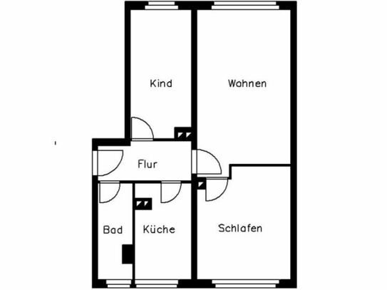 3-Zimmer Mietwohnung in Weischlitz (08538) 58m²