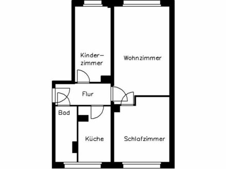 3-Zimmer Mietwohnung in Plauen OT Neundorf (08527) 58m²